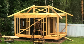 Сарай из бруса 100х100 в Тайшете - строительство под ключ | Строй-Тшт от 42276 руб.